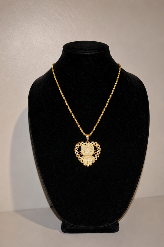 HK ROLLIE HEART NECKLACE