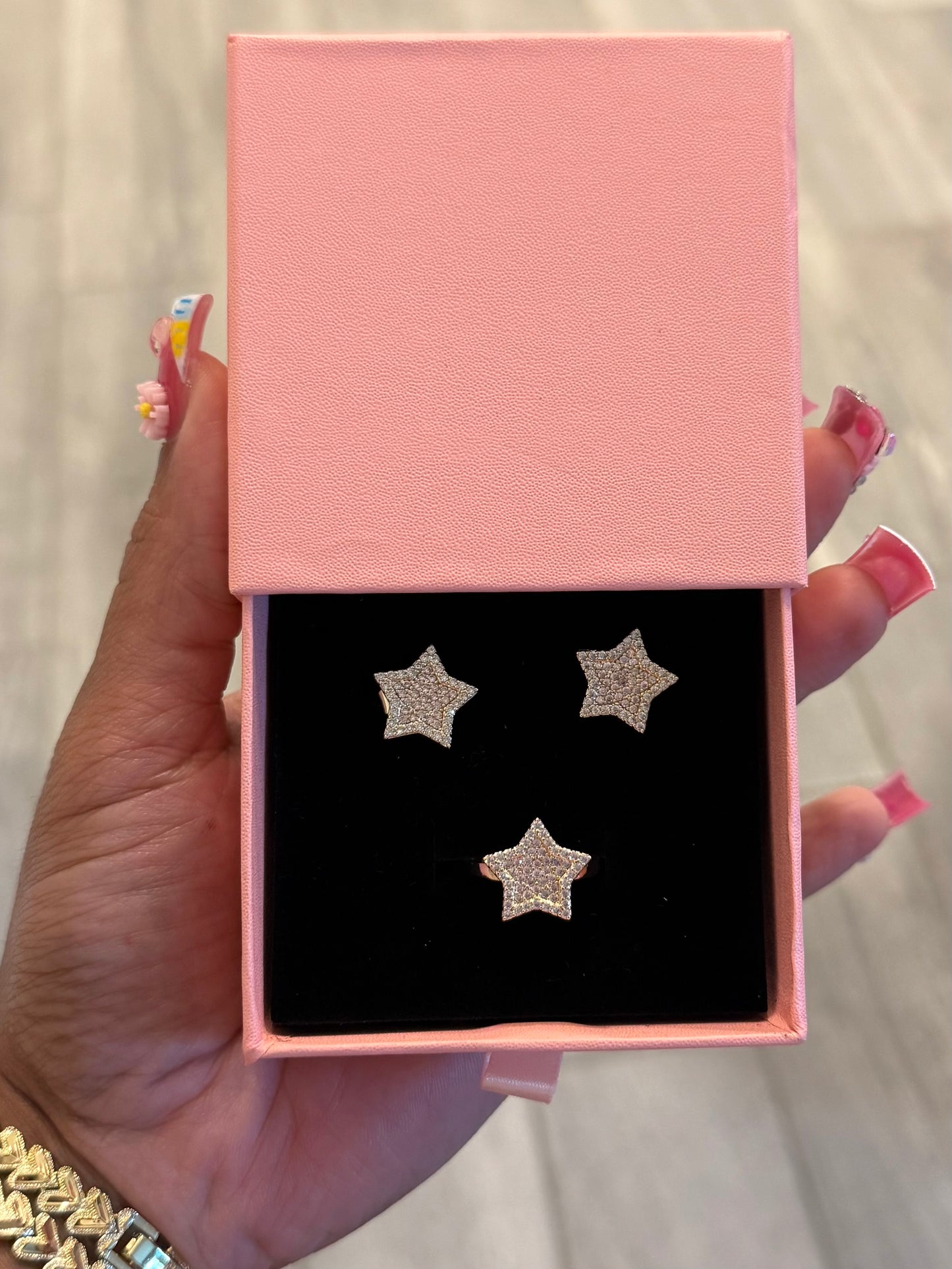 STAR STUDDED RING SET