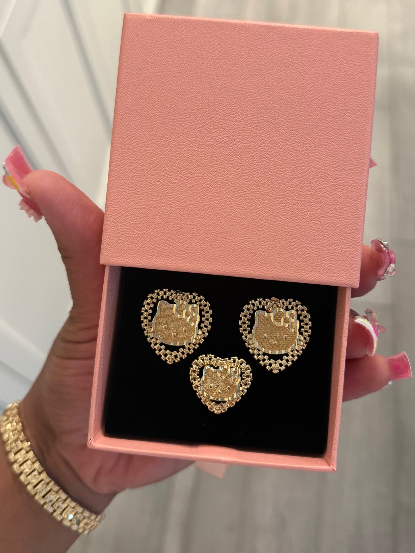 HK ROLLIE HEART RING SET