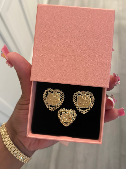 HK ROLLIE HEART RING SET