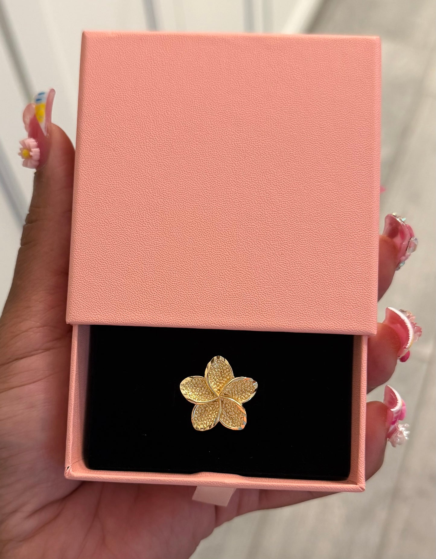 GOLDEN PLUMERIA RING