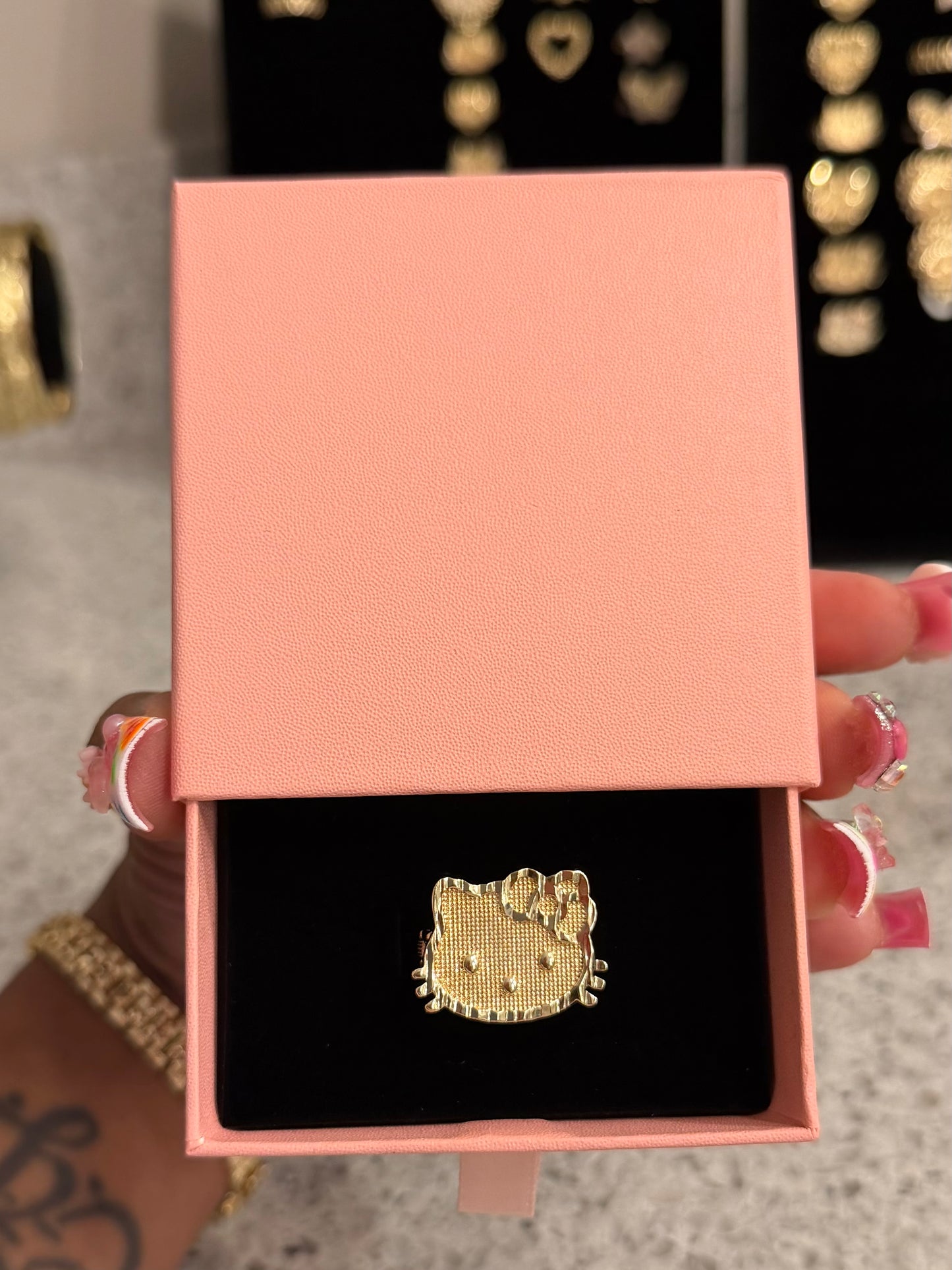 JUMBO KITTY FACE RING